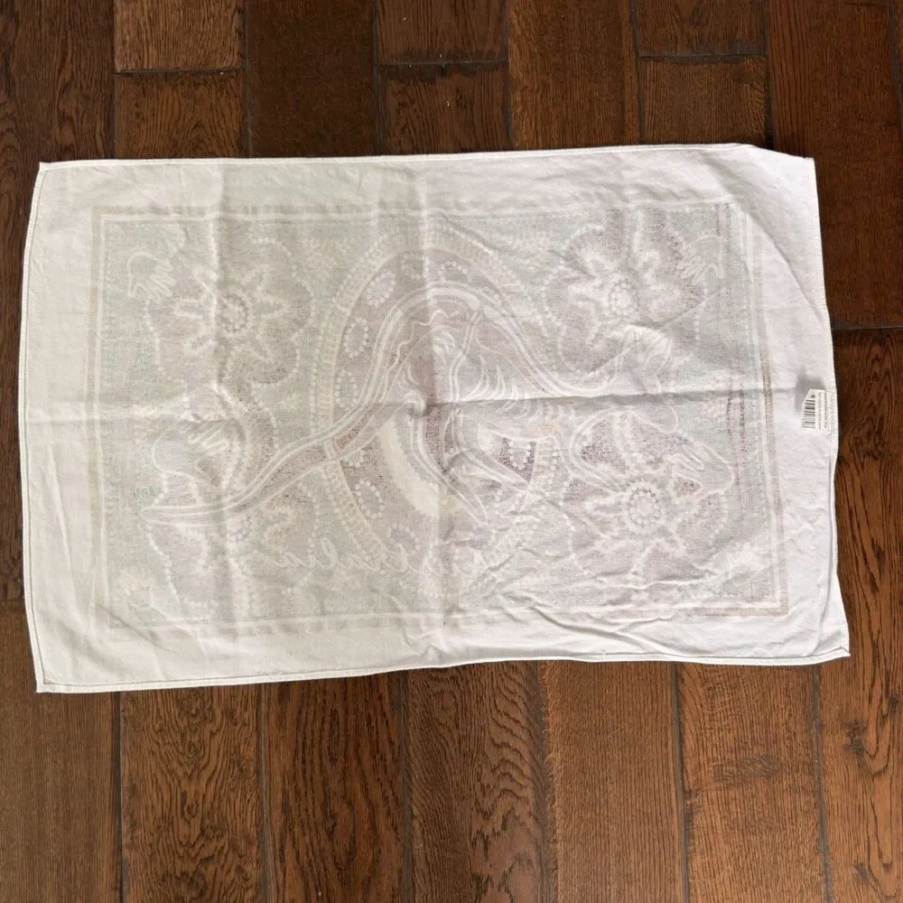 Australia Kangaroo Dot Art Cotton Tea Towel Aboriginal Style Souvenir 30x19.5